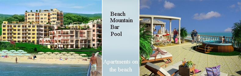 Apartments on the beach in Elenite