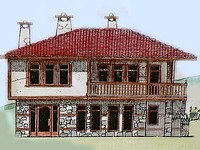 Traditional style villas in Zheravna